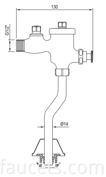 Sanitary ware flush valve